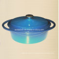 Oval Enamel Pot De Cocotte En Fonte Fabricant De Chine Taille 30X23cm